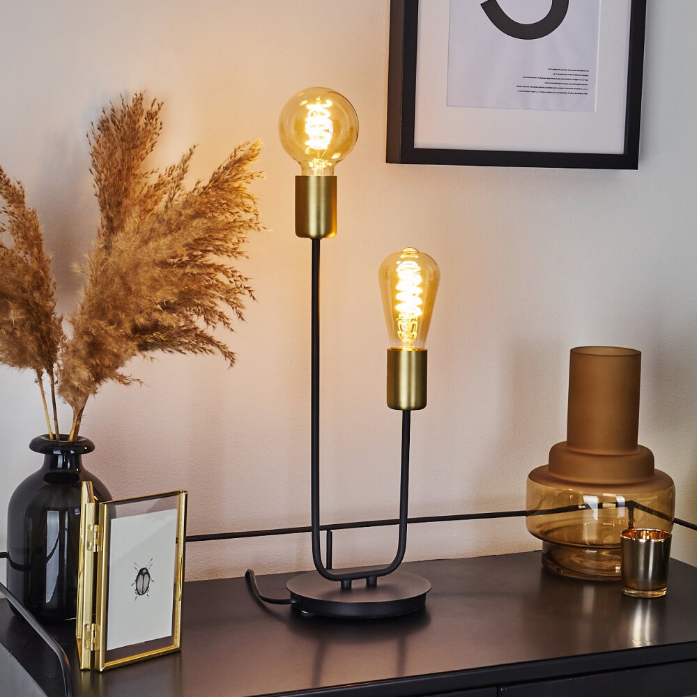 Sattons Bordslampa Svart, 2-ljuskällor main product photo