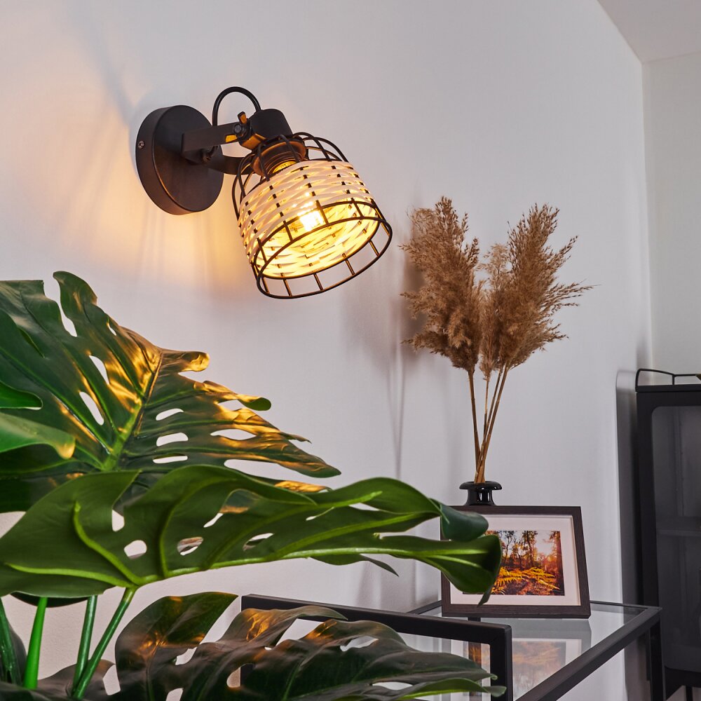 Recinto Vägglampa Trä mörkt, Svart, 1-ljuskällor main product photo