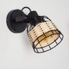 Recinto Vägglampa Trä mörkt, Svart, 1-ljuskällor