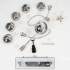 Warga Taklampa LED Nickel matt, 5-ljuskällor
