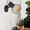 Kenia Vägglampa Grått, Svart, 1-ljuskällor