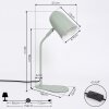 Gilsbro Bordslampa, Läslampa Grön, 1-ljuskällor