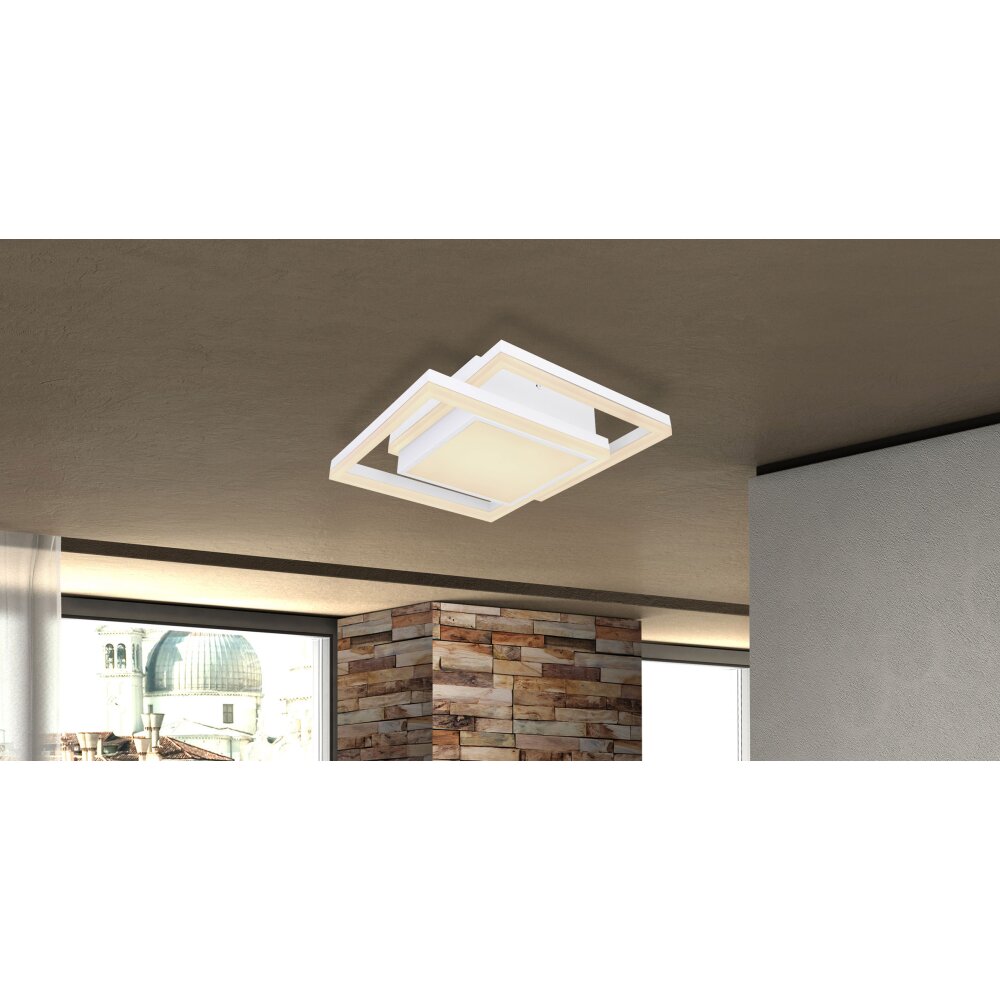 Globo SQUARES Taklampa LED Vit, 1-ljuskällor main product photo