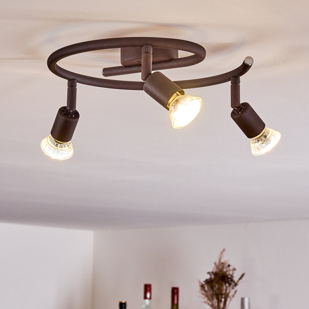 Planes Taklampa, Takstrålkastare LED Rostfärger, 3-ljuskällor main product photo