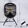 Mongolei Bordslampa Svart, 1-ljuskällor