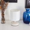 Kigombo Bordslampa cremefärgad, Vit, 1-ljuskällor