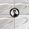 Johsa Taklampa LED Nickel matt, Silver, 3-ljuskällor