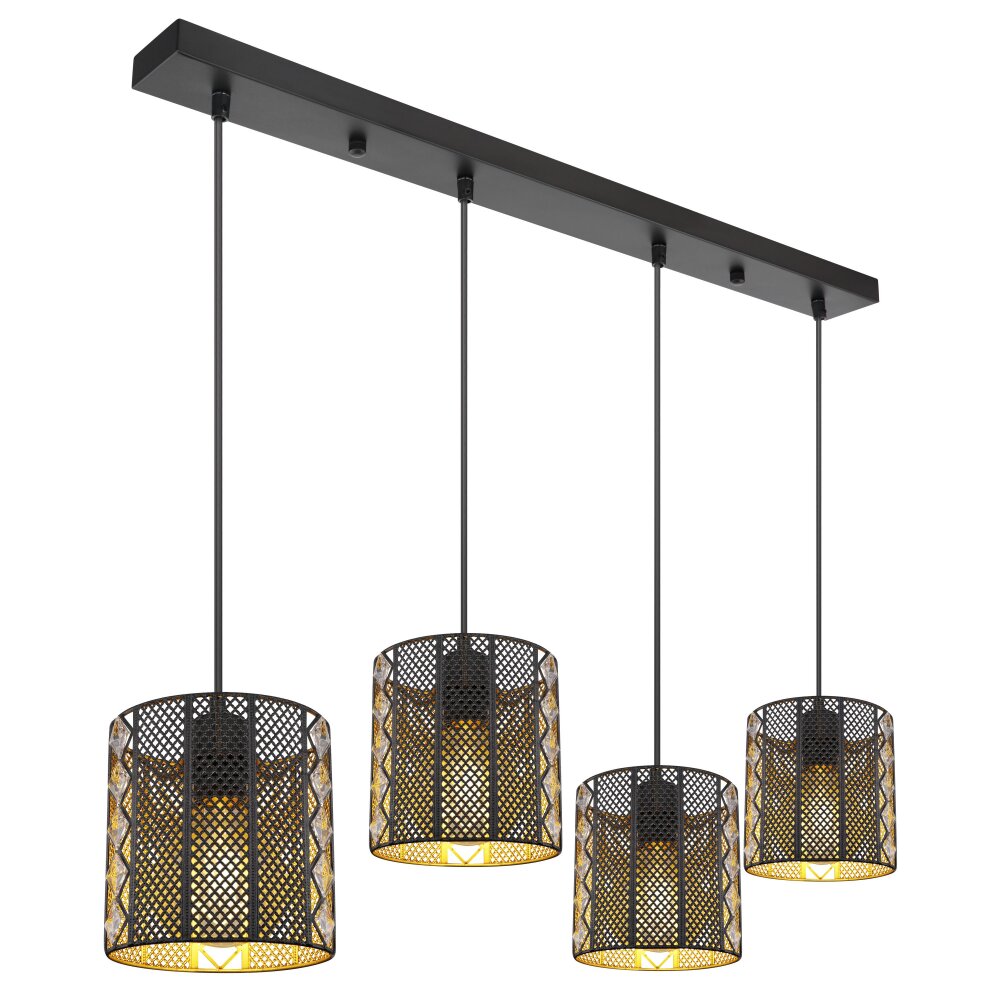 Globo ABINI Pendellampa Svart, 4-ljuskällor main product photo