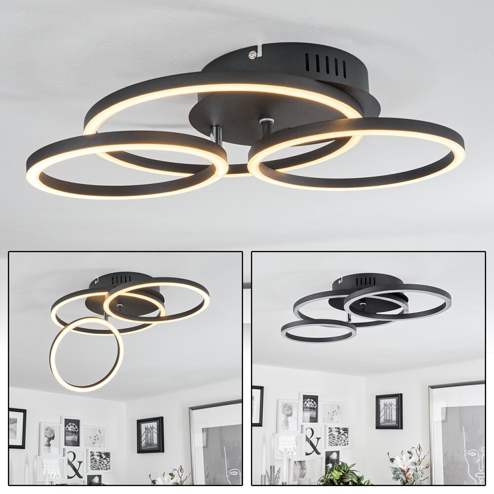Malanie Taklampa LED Svart, 1-ljuskällor main product photo