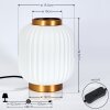 Dyce Bordslampa Mässing, 1-ljuskällor