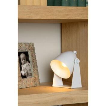 Lucide CHAGO Bordslampa Vit, 1-ljuskällor Lucide CHAGO Bordslampa Vit, 1-ljuskällor