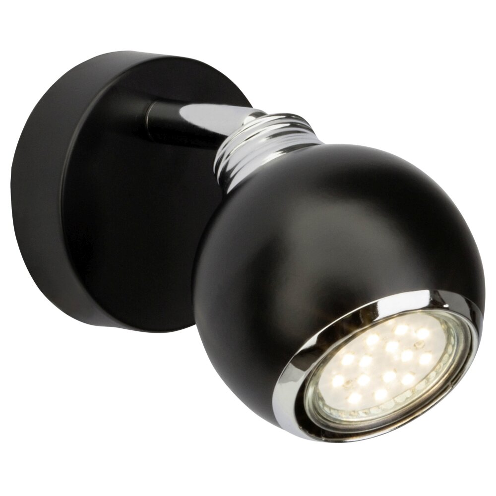 Brilliant Ina Vägglampa LED Krom, Svart, 1-ljuskällor main product photo