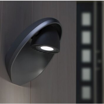 Lutec Lampor EGGO Vägglampa LED Antracit, 3-ljuskällor