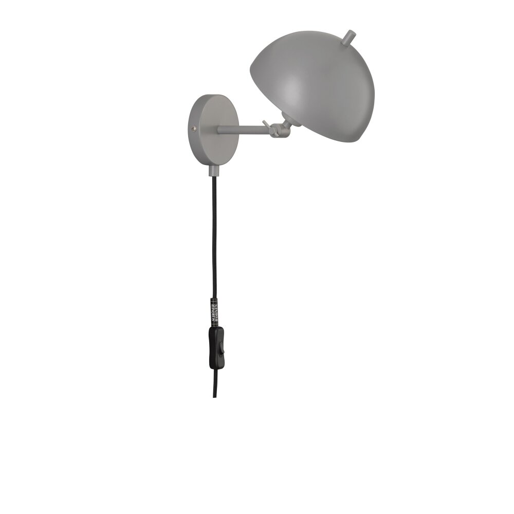 SCHÖNER WOHNEN kollektion KIA Vägglampa Grått, 1-ljuskällor main product photo