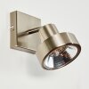 Chagres Vägglampa Nickel matt, 1-ljuskällor