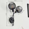 Tambo Vägglampa Svart, 2-ljuskällor