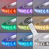 Saginaw Taklampa LED Nickel matt, 1-ljuskällor, Fjärrkontroll, Färgväxlare