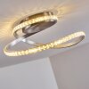 Saginaw Taklampa LED Nickel matt, 1-ljuskällor, Fjärrkontroll, Färgväxlare