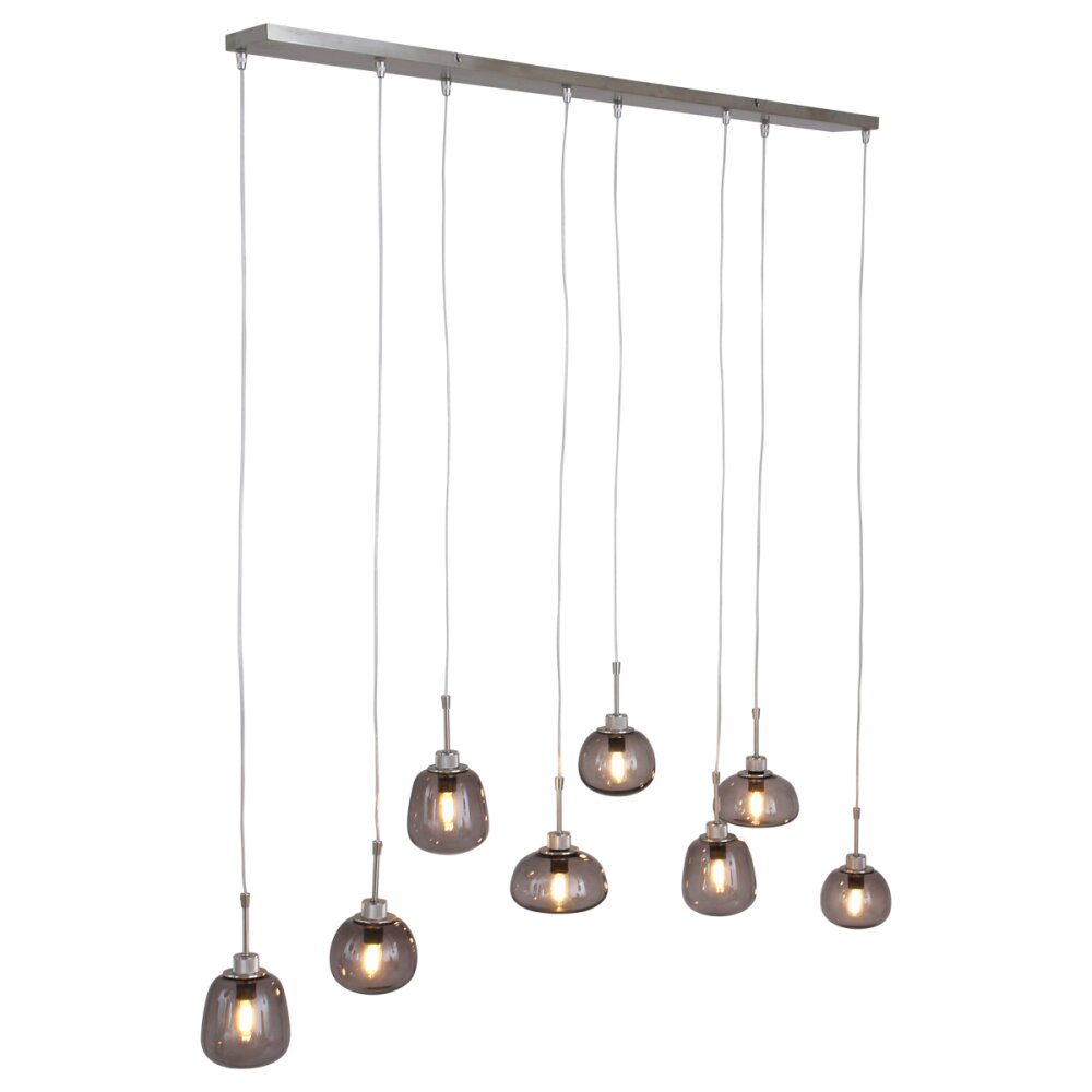 Steinhauer Bollique Pendellampa, Pendelbelysning Rostfritt stål, 8-ljuskällor main product photo
