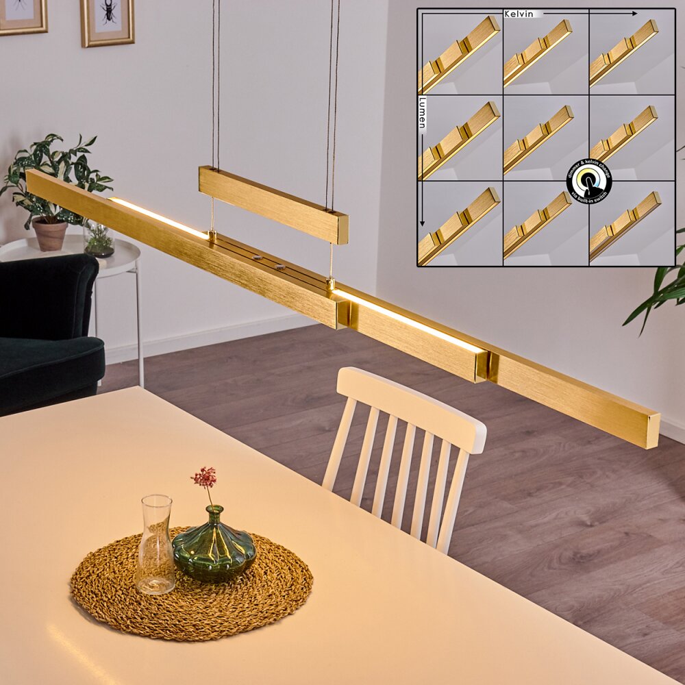 Inicio Pendelbelysning LED Mässing, 3-ljuskällor main product photo