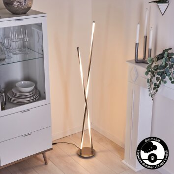 Concord Golvlampa LED Silver, 1-ljuskällor Concord Golvlampa LED Silver, 1-ljuskällor