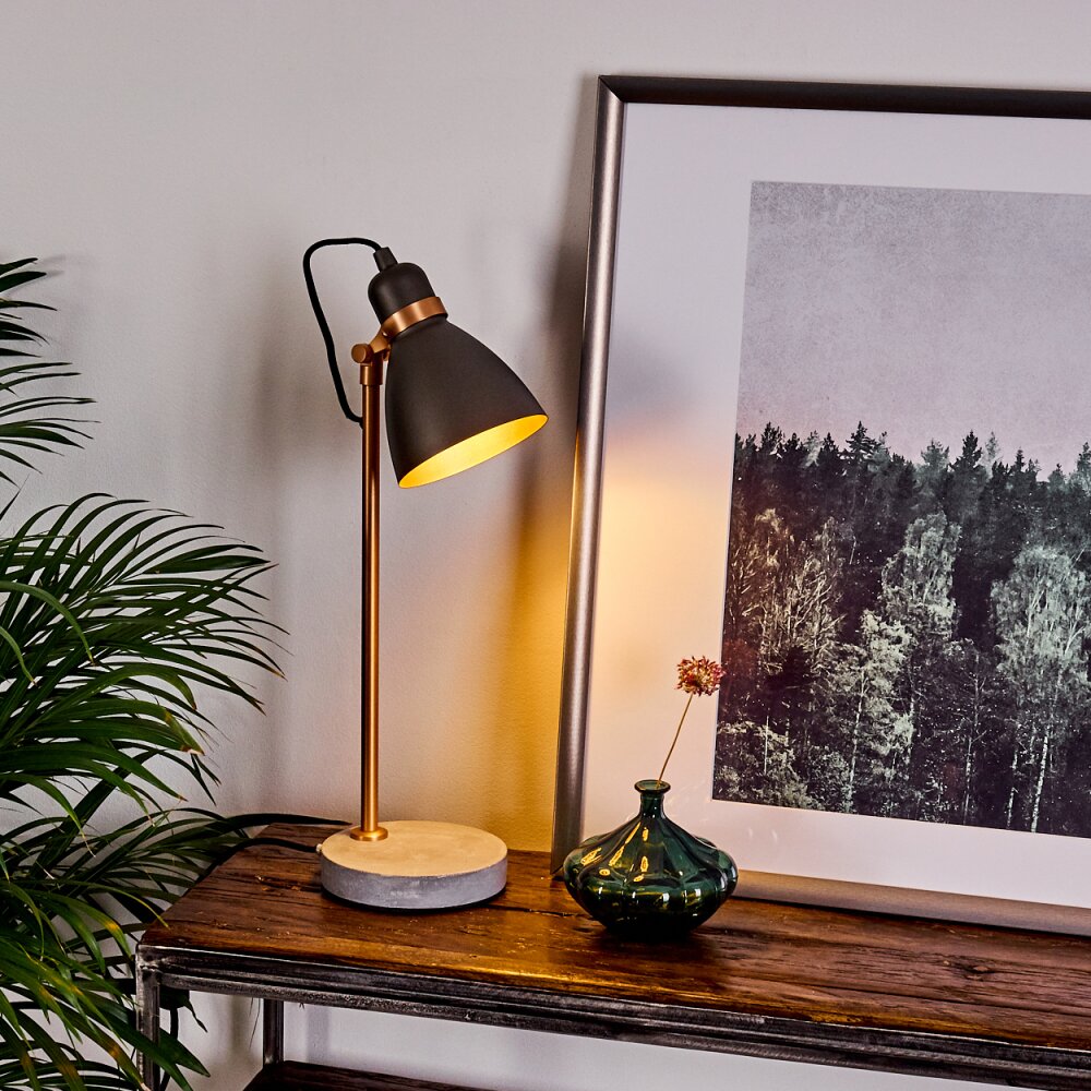 Guinzo Bordslampa, Läslampa Grått, Kopparfärg, 1-ljuskällor main product photo