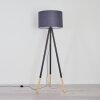 Menocal Golvlampa Trä ljus, Svart, 1-ljuskällor