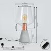 Jaen Bordslampa Grått, Kopparfärg, 1-ljuskällor