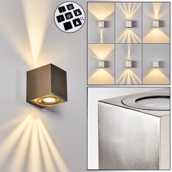 Mora Utomhusbelysning, vägglampa utomhus LED Rostfritt stål, 2-ljuskällor