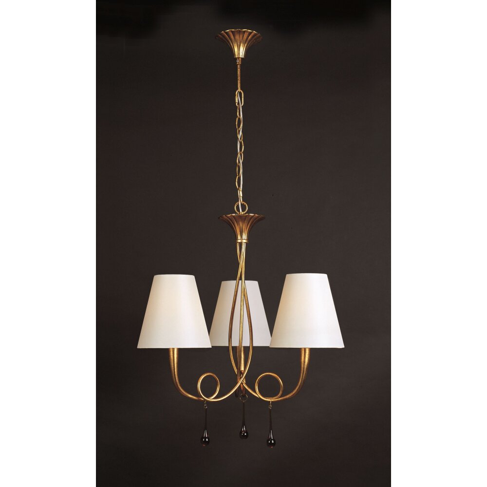 Mantra PAOLA Pendellampa Guld, 3-ljuskällor main product photo