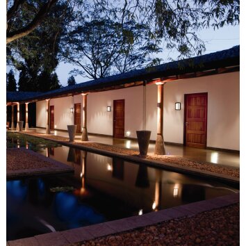 Mantra CHAMONIX Utomhusbelysning, vägglampa utomhus LED Grått, 1-ljuskällor