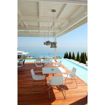 Mantra POLINESIA Utomhusbelysning, Pendellampa för utomhusbruk Beige, 1-ljuskällor