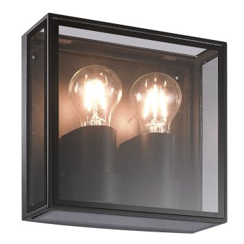 Mantra VERBIER Utomhusbelysning, vägglampa utomhus Grått, 2-ljuskällor