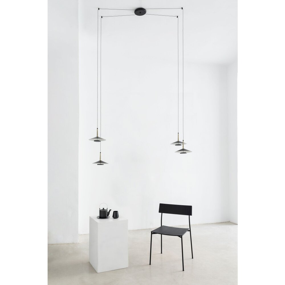 Mantra ORION Pendellampa LED Mässing, Svart, 1-ljuskällor main product photo