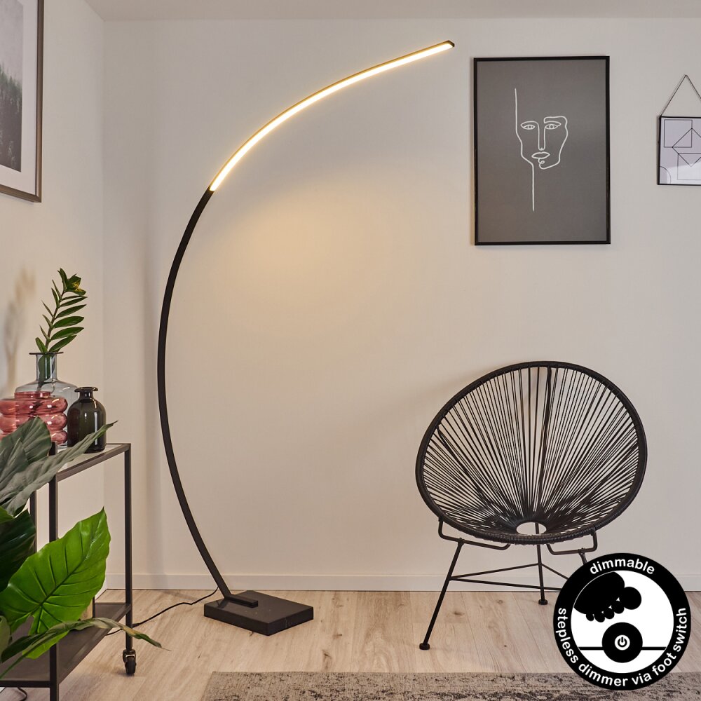 Tobillos Golvlampa, Golvlampa LED Svart, 1-ljuskällor main product photo