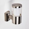 Leon vägglampa utomhus LED Nickel matt, 1-ljuskällor Leon vägglampa utomhus LED Nickel matt, 1-ljuskällor