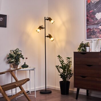 Agrons Golvlampa, Golvlampa Svart, 3-ljuskällor