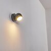 Kapowai vägglampa utomhus LED Antracit, 1-ljuskällor