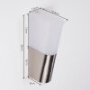 Busalla vägglampa utomhus LED Nickel matt, 1-ljuskällor