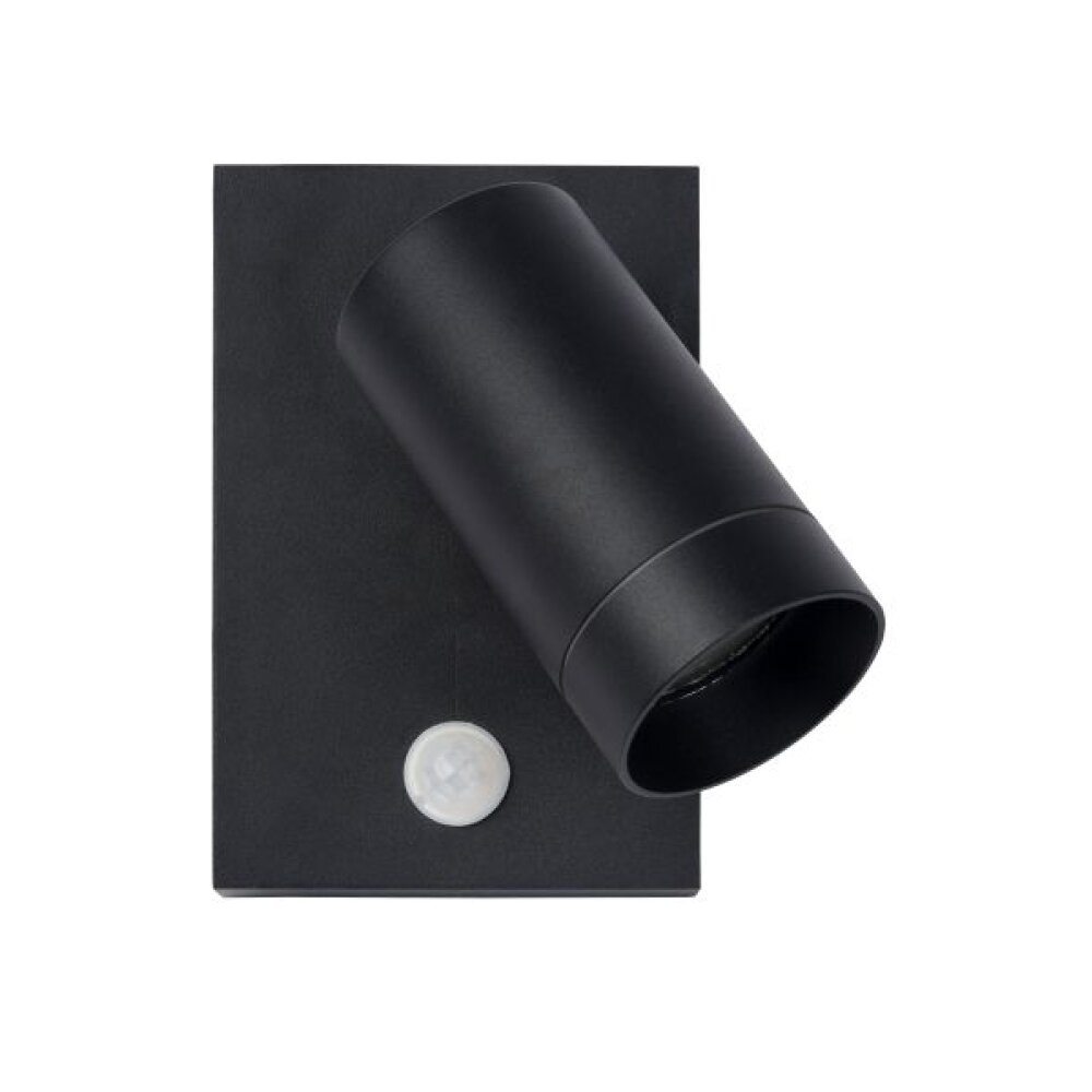 Lucide TAYLOR vägglampa utomhus Svart, 1-ljuskällor, Rörelsedetektor main product photo