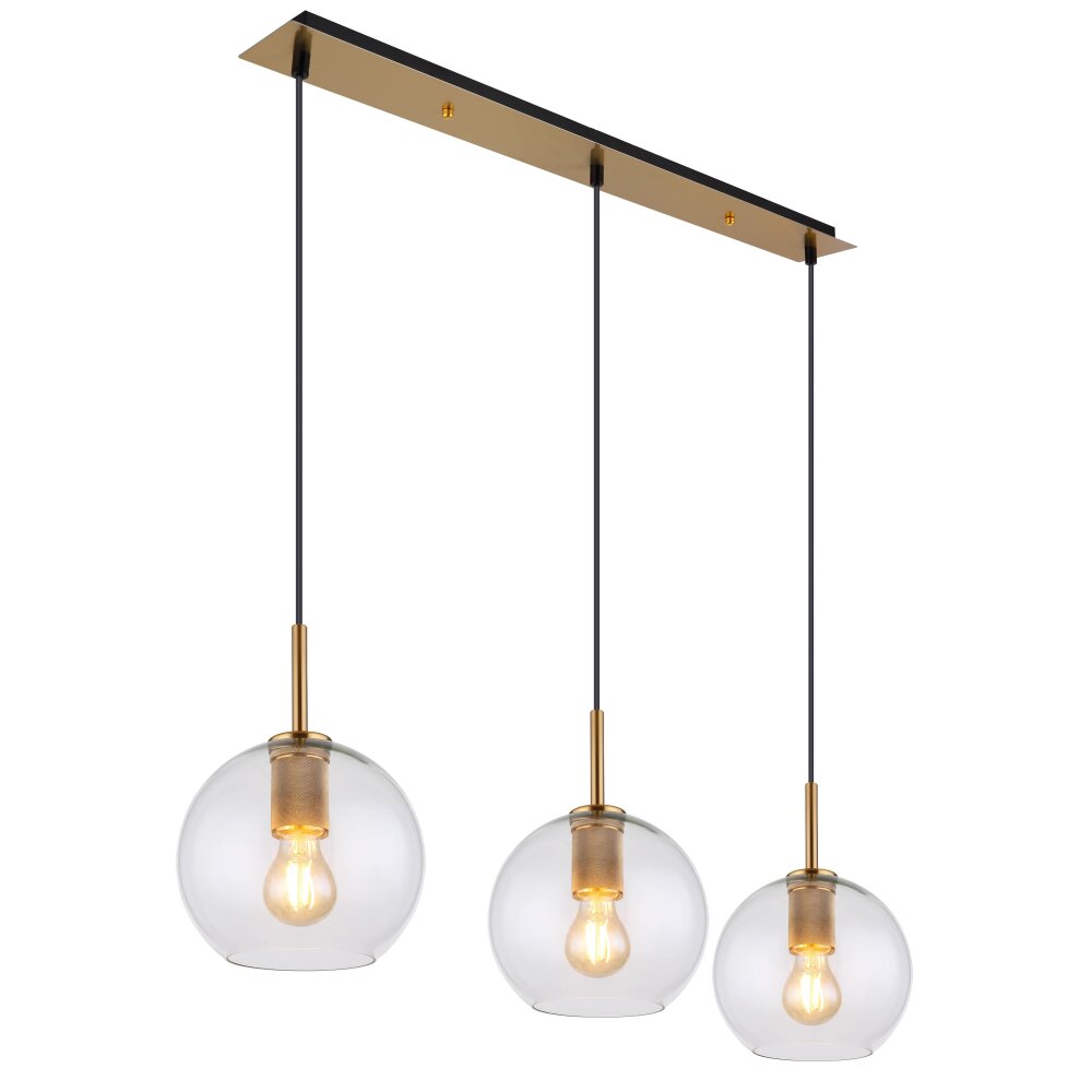 Globo ADARA Pendellampa Mässing, 3-ljuskällor main product photo