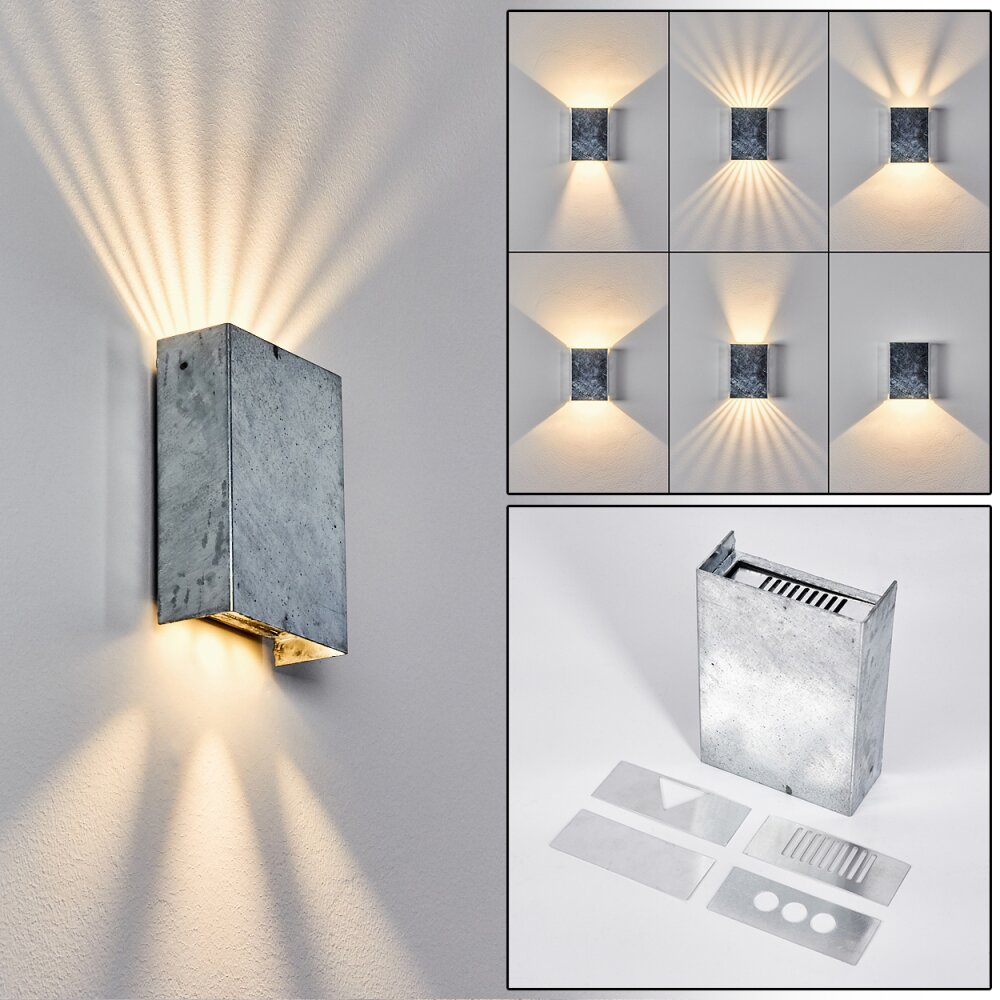 Benin vägglampa utomhus LED Grått, 1-ljuskällor main product photo