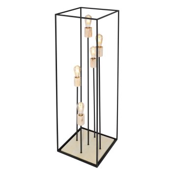 Globo HAGAR Golvlampa, Golvlampa Svart, 5-ljuskällor