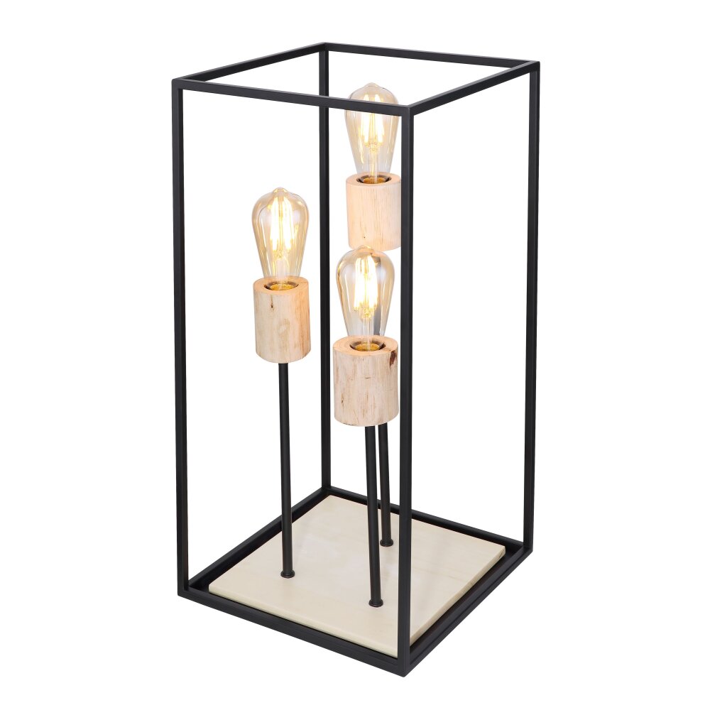 Globo HAGAR Bordslampa Svart, 3-ljuskällor main product photo