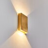 Benin vägglampa utomhus, Panel LED Mässing, 2-ljuskällor