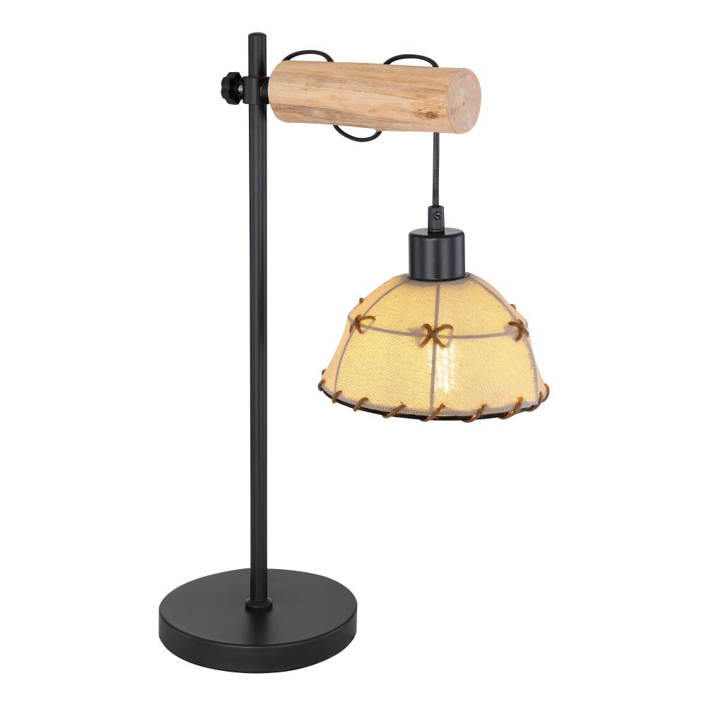 Globo REX Bordslampa Trä ljus, Svart, 1-ljuskällor main product photo