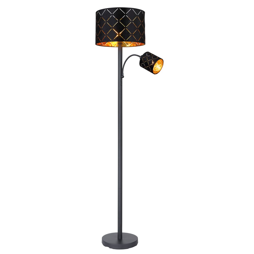 Globo SUNNA Golvlampa Svart, 1-ljuskällor main product photo
