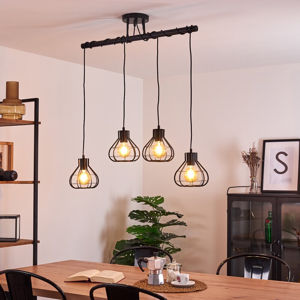 Gainsville Taklampa Svart, 4-ljuskällor main product photo