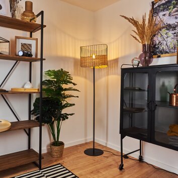 Shalo Golvlampa, Golvlampa Svart, 1-ljuskällor