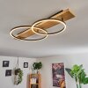 Pompu Taklampa LED Trä ljus, Svart, 2-ljuskällor